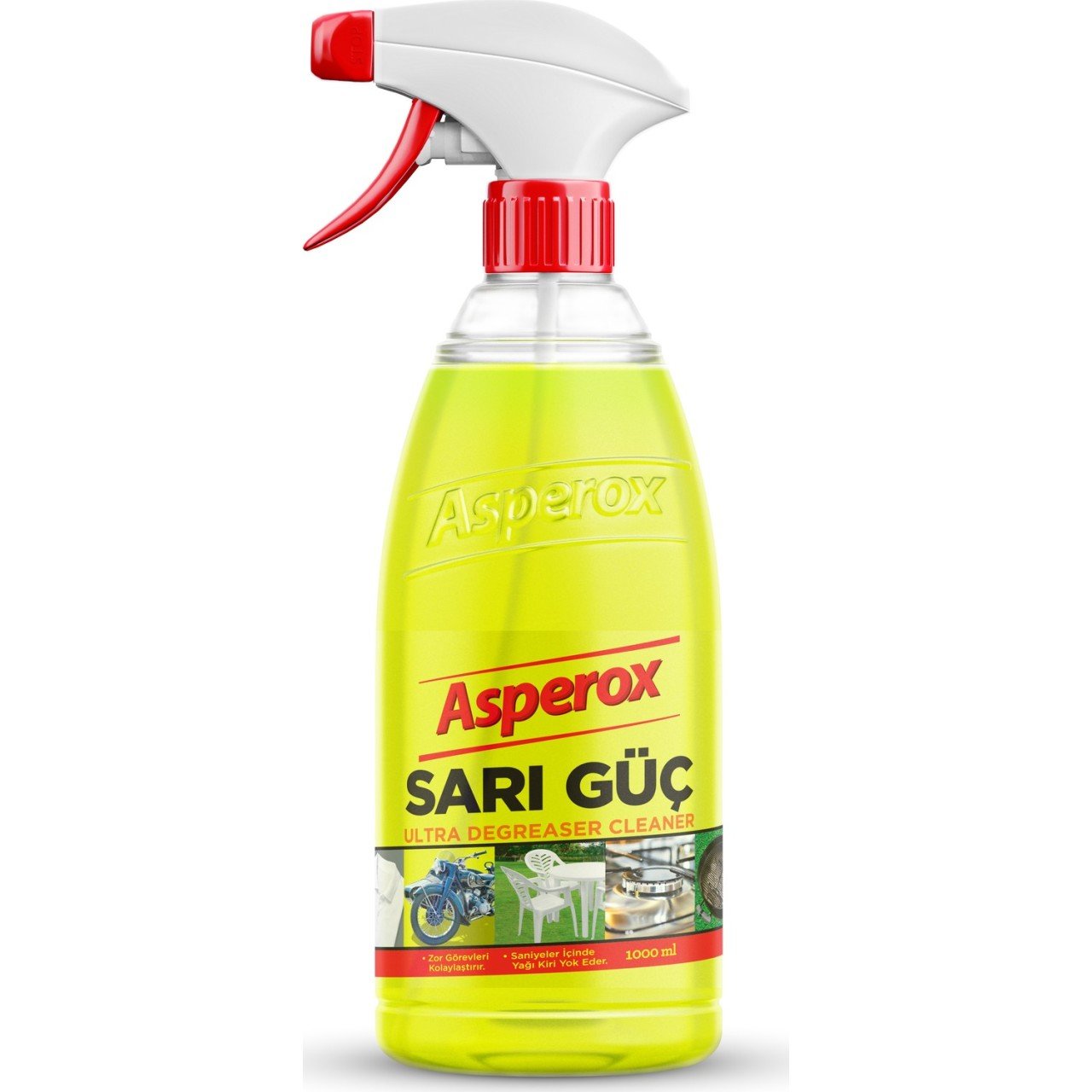 Asperox Sarı Güç Ultra Yağ Çözücü 1000 ml ( 12 Adet )