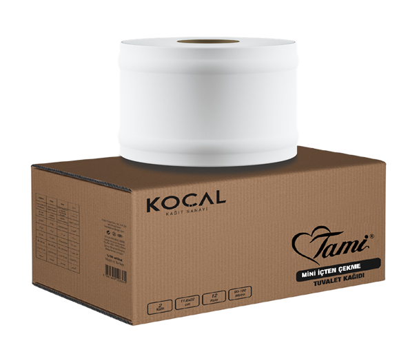 Mini İçten Çekmeli Tuvalet Kağıdı 4 Kg ( 12 Rulo )