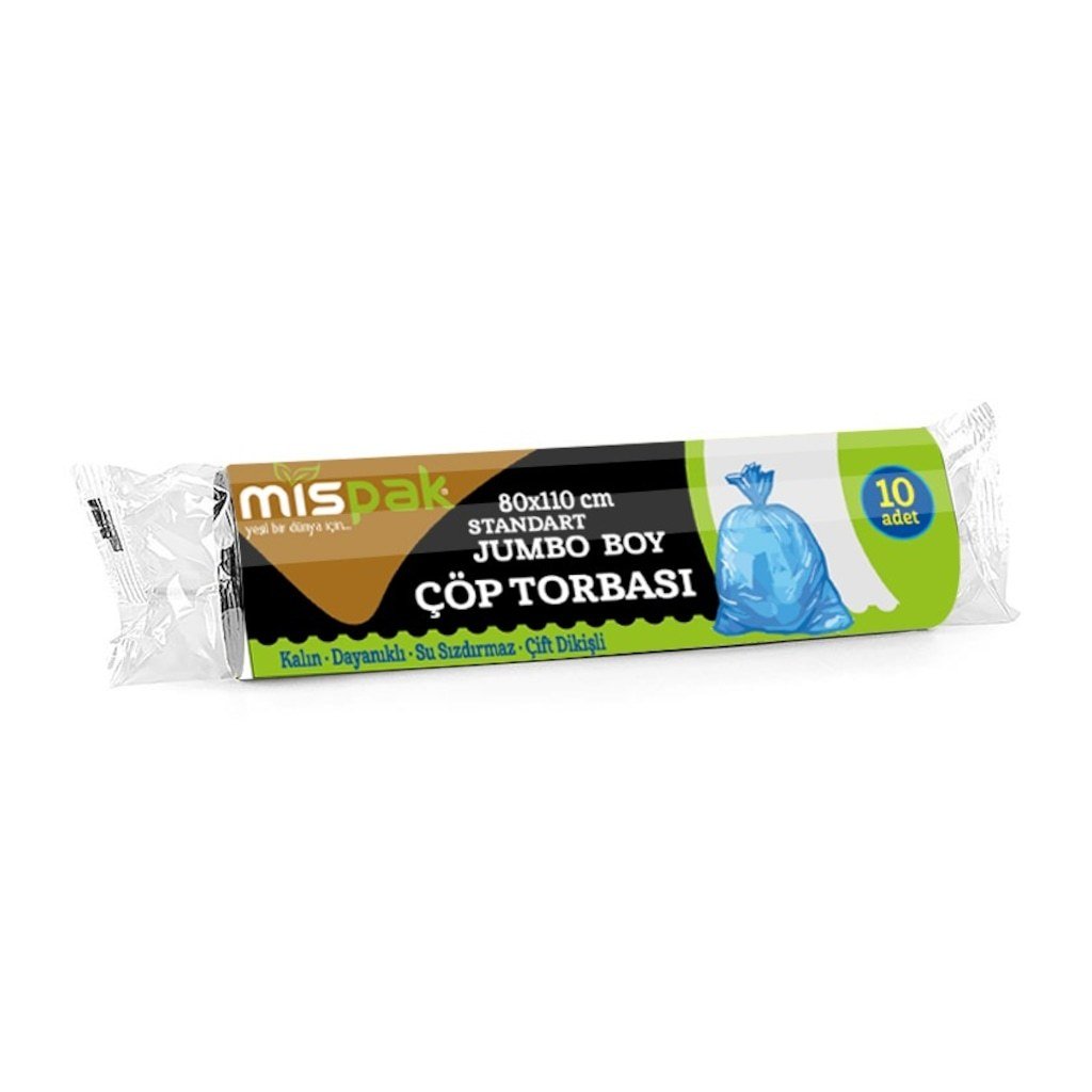 Eko Çöp Poşeti Jumbo Boy Mavi 10 Adet ( 80x110 cm )