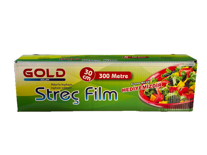 Gold Aslan 30 x 300 Mt Streç Film 8 Mic ( 24 Adet )