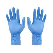 Vinil Mavi Muayene Eldiveni Pudrasız ( L ) 100 Adet
