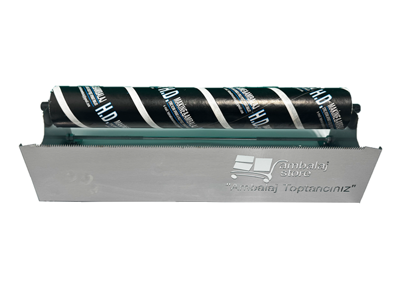 Paslanmaz Endüstriyel Streç Film Sarma Aparatı Metal 45 cm