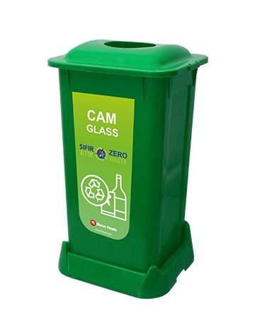 Sıfır Atık Kova 70 LT Yeşil (Cam Atık)