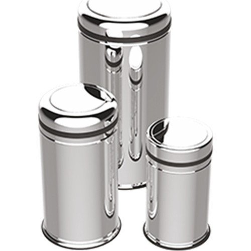 45 Lt Pratik Kapaklı Çöp Kovası Paslanmaz ( 1 Adet )