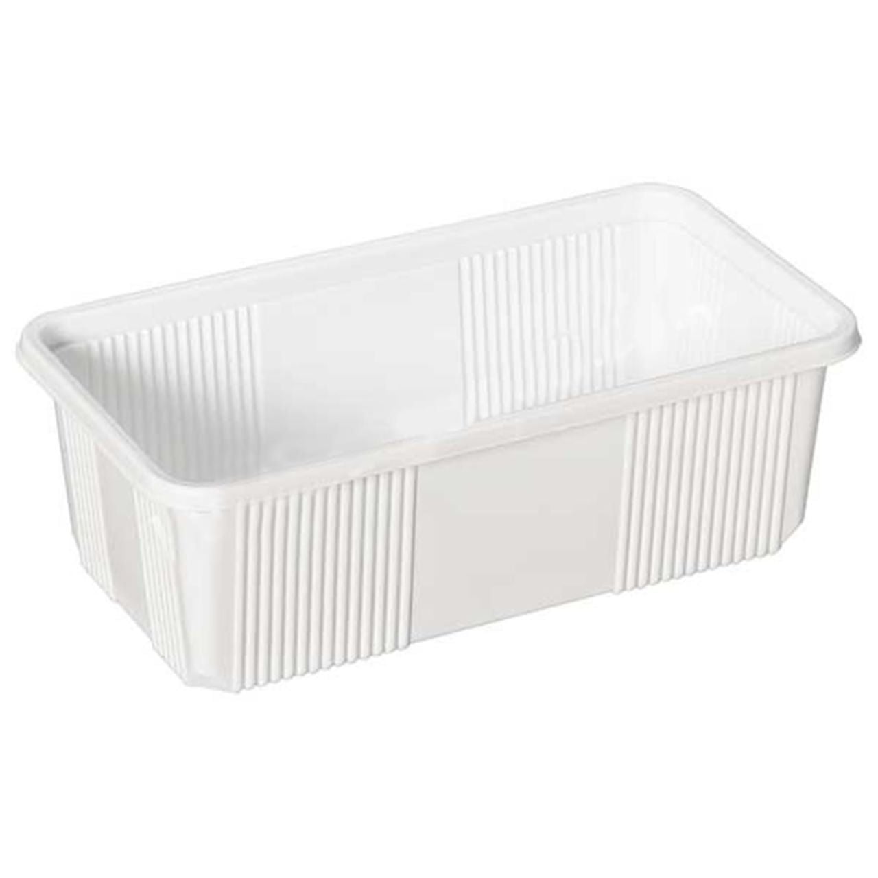 Plastik Dondurma Kabı Beyaz 1000 Gr ( 50 Adet )