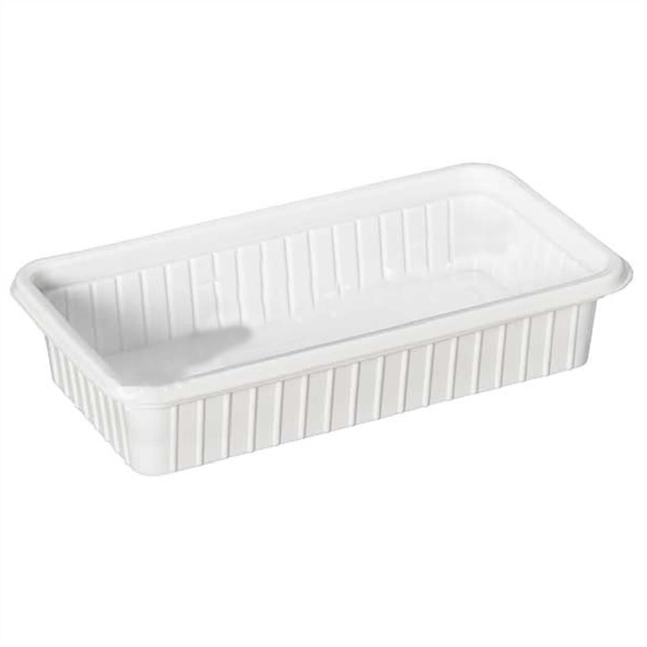 Plastik Dondurma Kabı Beyaz 250 Gr ( 100 Adet )