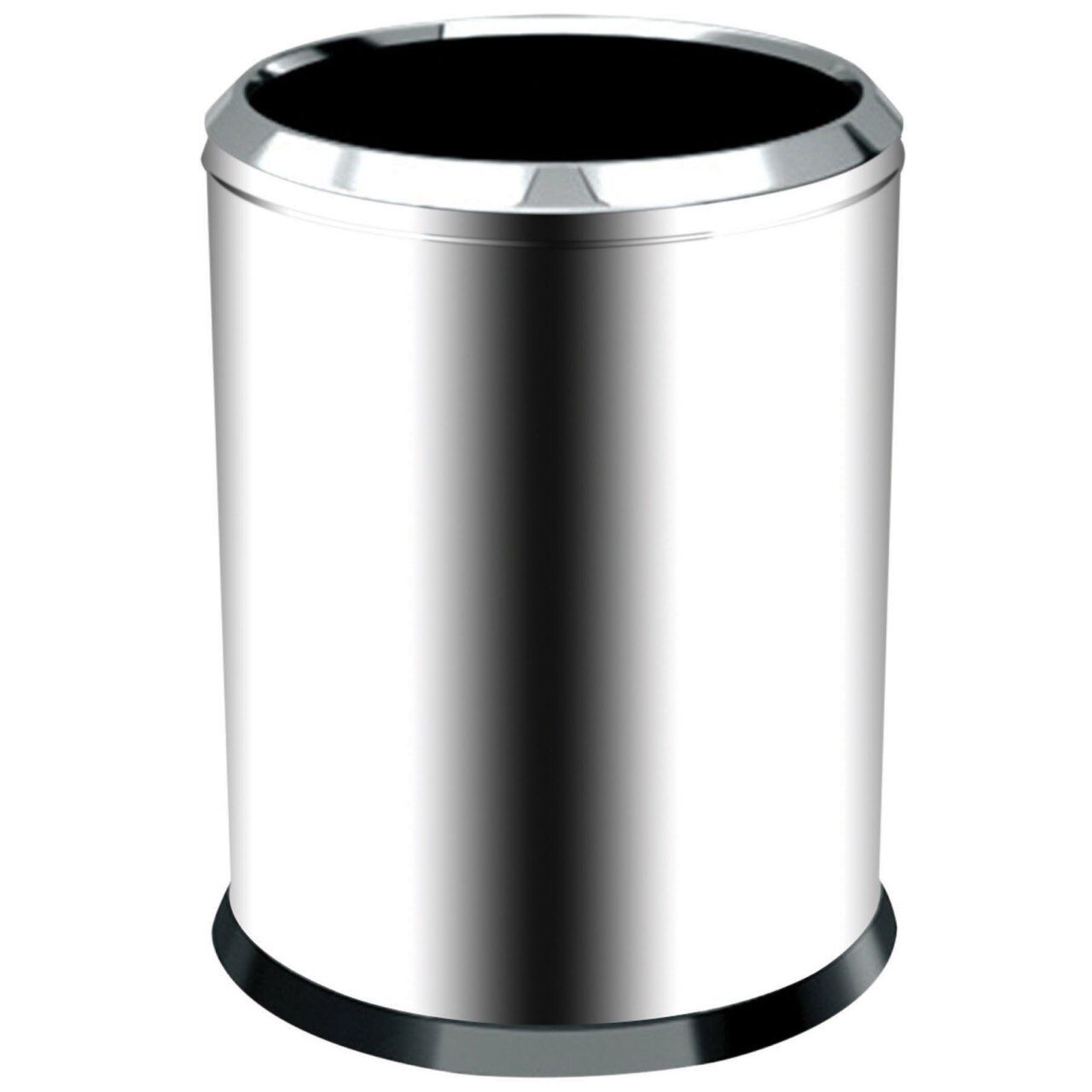 58 Lt Çemberli Çöp Kovası Paslanmaz (1 Adet)