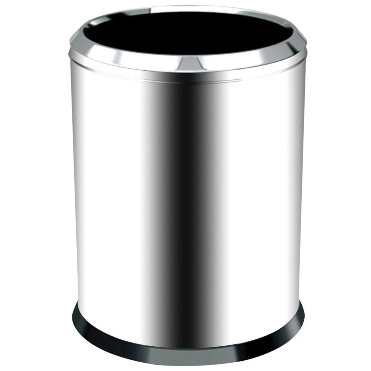 45 Lt Çemberli Çöp Kovası Paslanmaz (1 Adet)
