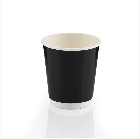 Siyah Double Wall Karton Bardak 14 oz (500'lü)