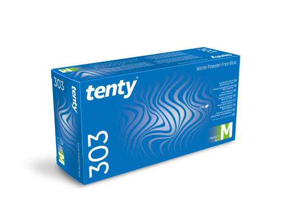 Tenty Mavi Nitril Medikal Muayene Eldiveni (1 Kutu)