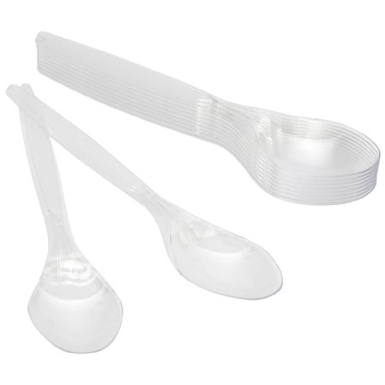 Lüks Plastik Kaşık (10 lü x 100 Paket )