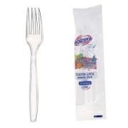 Lüks Plastik Çatal 10 lü