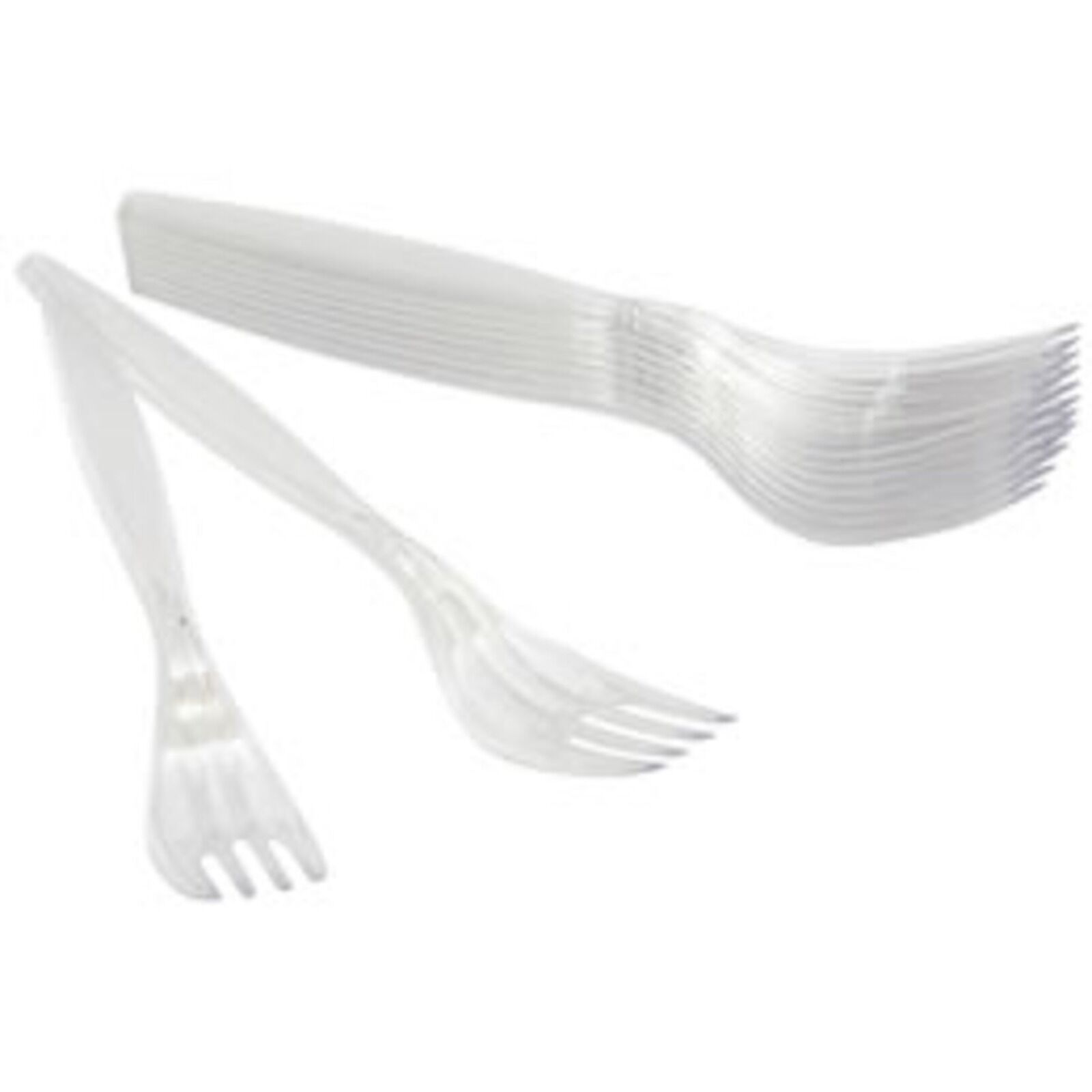 Lüks Plastik Çatal 10 lü