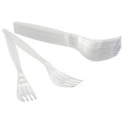 Lüks Plastik Çatal 10 lü