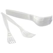 Lüks Plastik Çatal  (10 lü x 100 Paket )