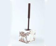 Desenli Klozet Fırçası Takımı Köşeli ( 6 Adet )