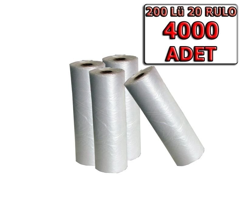 Rulo Hışır Poşet Manav Orta Boy ( 20 Rulo )