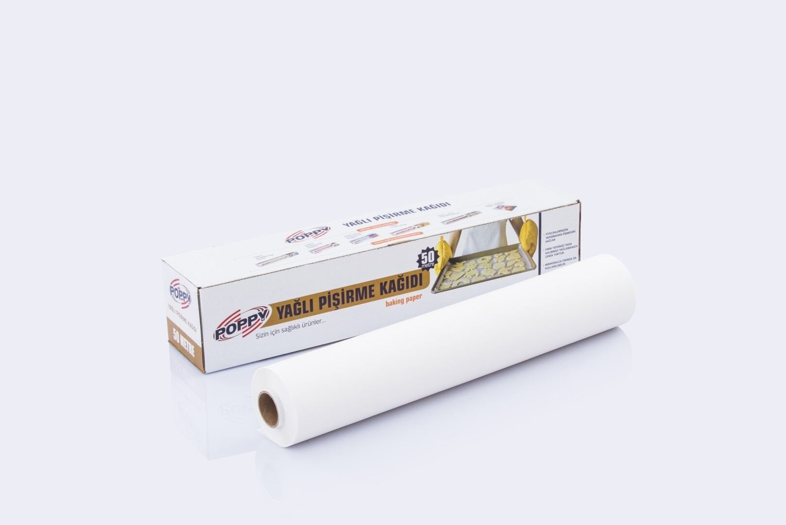 Yağlı Pişirme Kağıdı 50 mt ( 6 Kutu )