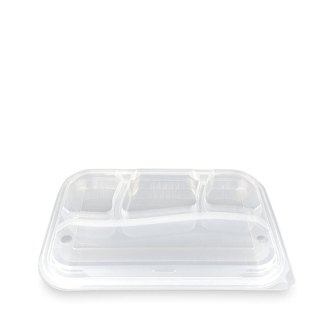 4 Bölmeli Kapaklı Kebap Kabı (75 Adet)