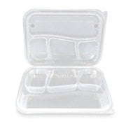 4 Bölmeli Kapaklı Kebap Kabı (75 Adet)