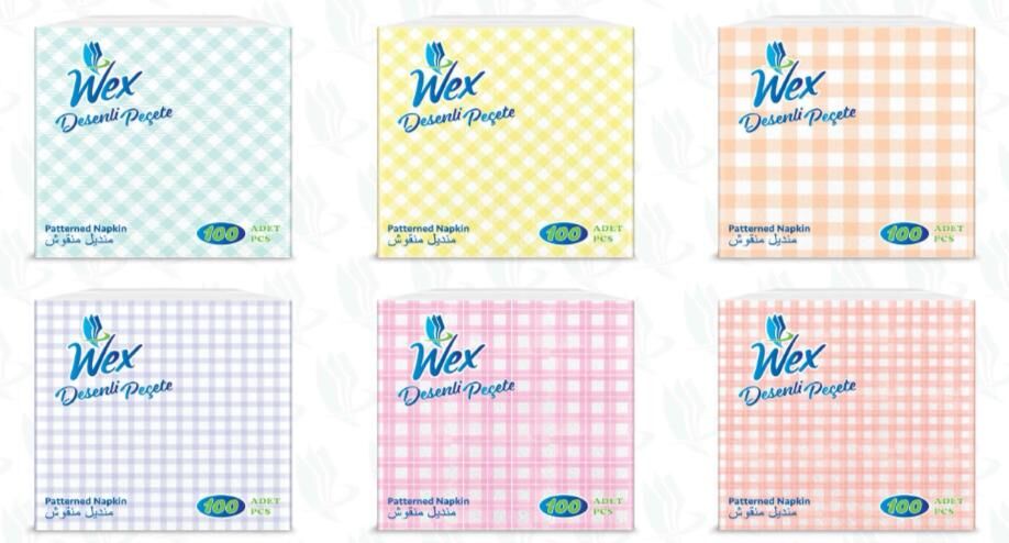 Wex 30x30 Desenli Peçete (24 Paket)