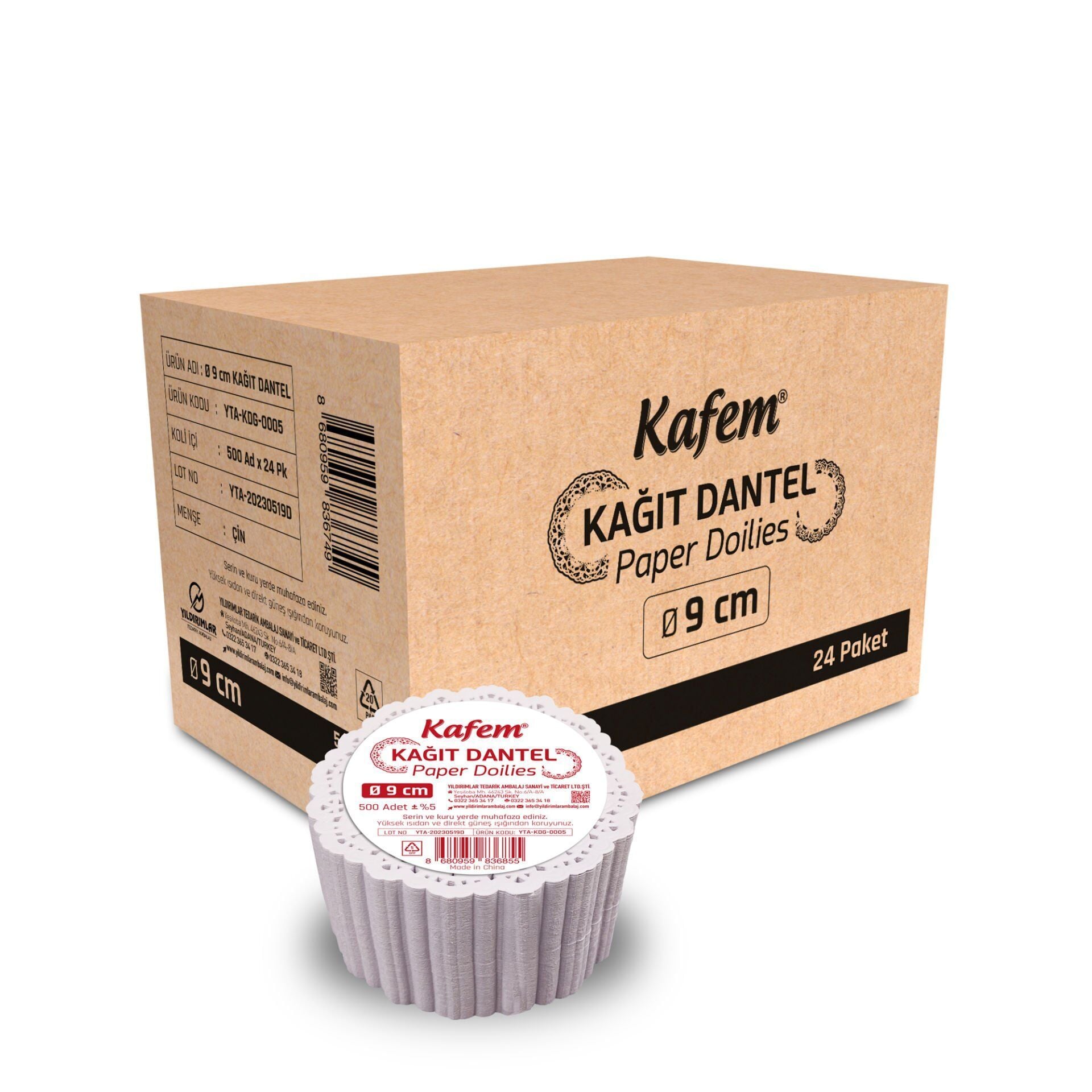 Dantel Kağıt 9 cm (24 Paket )