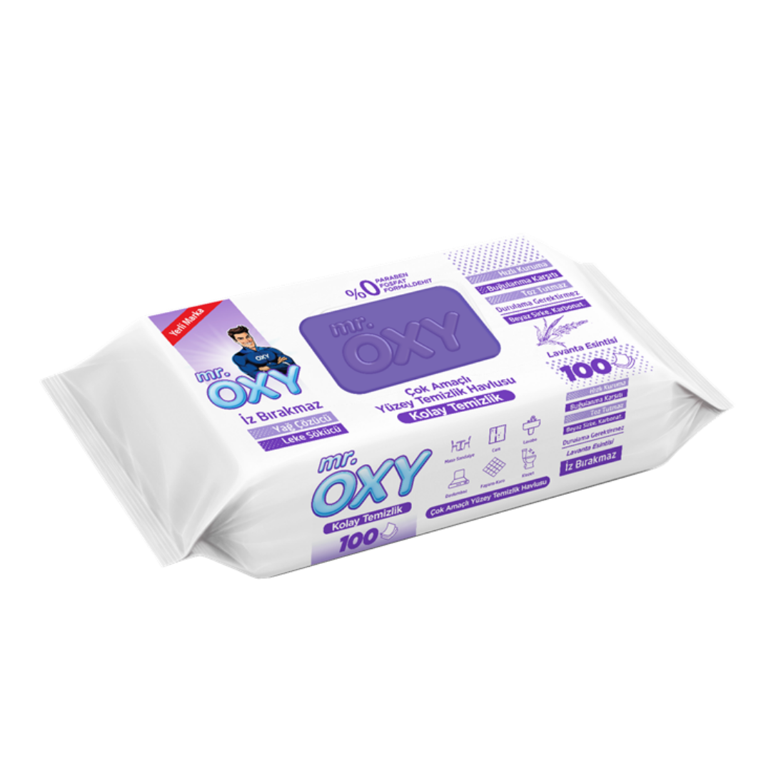 Mr. Oxy Çok Amaçlı Yüzey Temizlik Havlusu ( 12 Paket x 100'lü)
