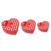 Kalpli 3'lü Hediye Kutusu Kırmızı