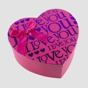 Kalpli Hediye Kutu 3'lü Pembe