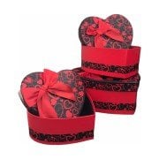 3'lü Kalpli Hediye Kutusu Siyah