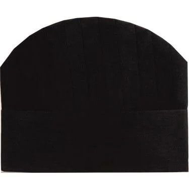 Aşçı Kepi 24 cm Siyah ( 10 Adet )