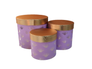 Silindir Hediye Kutusu 3'lü Kırmızı