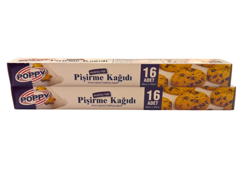 Yağlı Pişirme Kağıdı 16 Yaprak ( 1 Kutu )