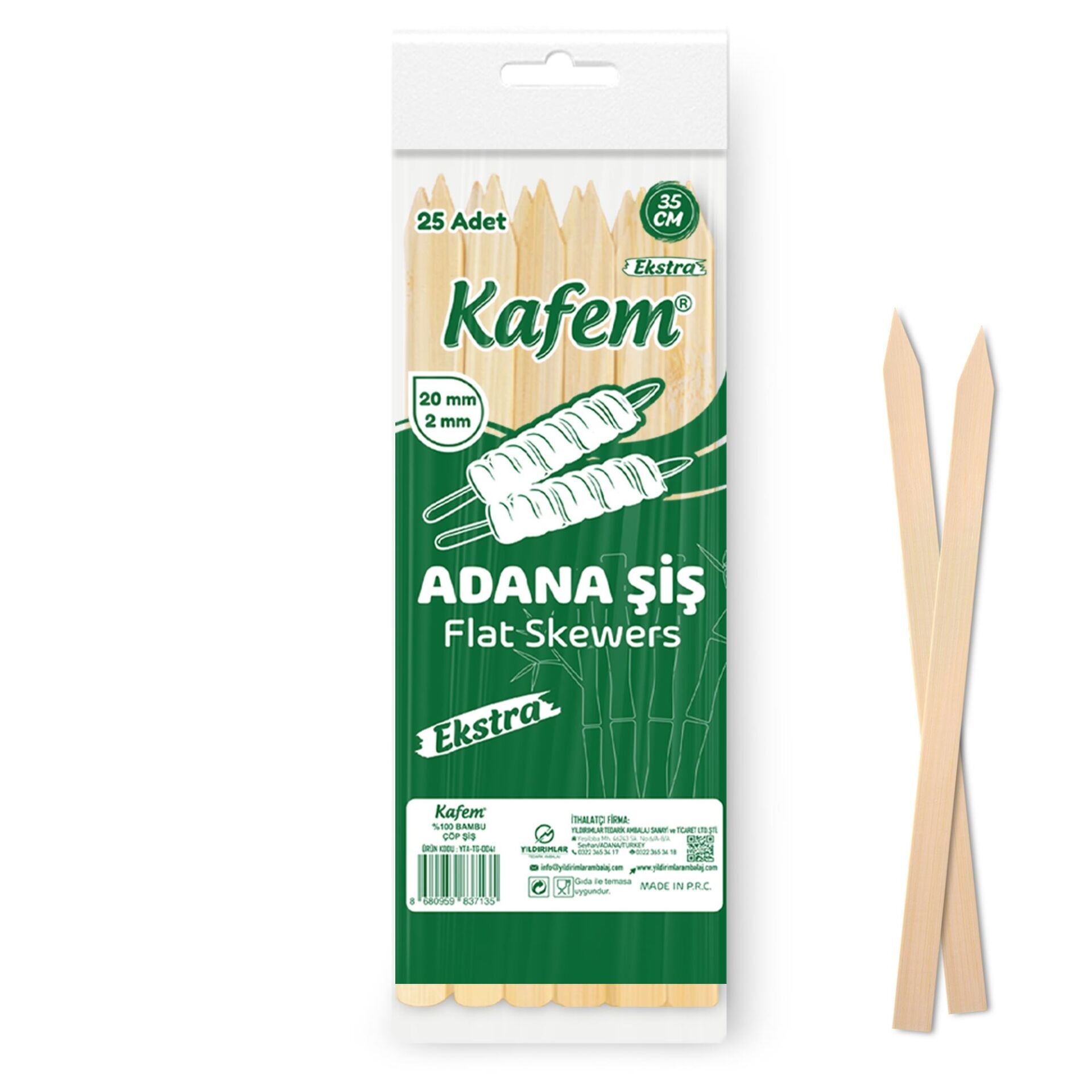 Adana-Kebap Şiş 35 cm (25 Adet)