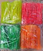 Lüks Plastik Dondurma Kaşığı Renkli ( 100 Adet )