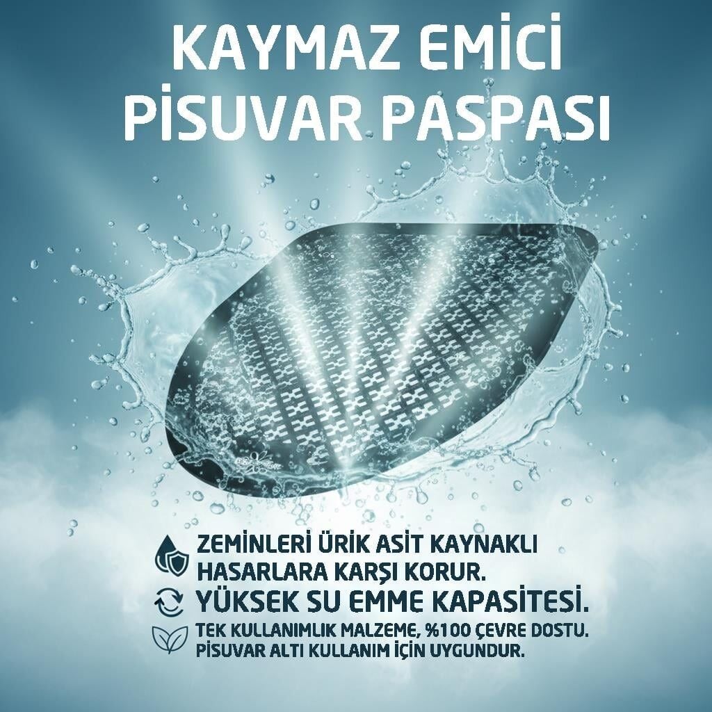 Kaymaz Emici Pisuvar Paspası (1 Adet)
