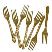 Altın Lüks Plastik Çatal ( 1000 Adet )