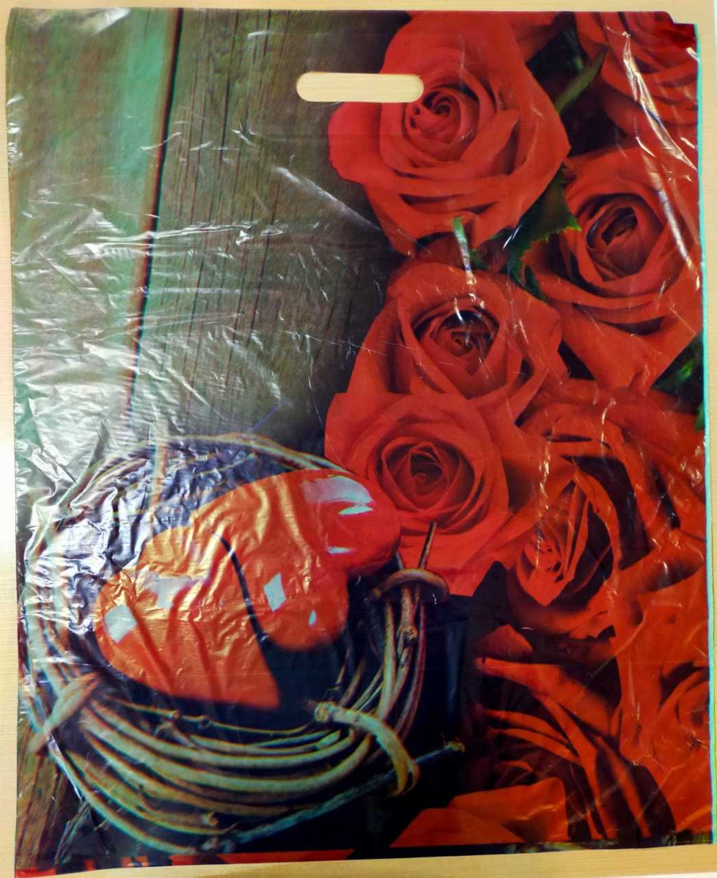 50x60 Çok Renkli Takviyeli Poşet 5 NO(750 Adet) Gül