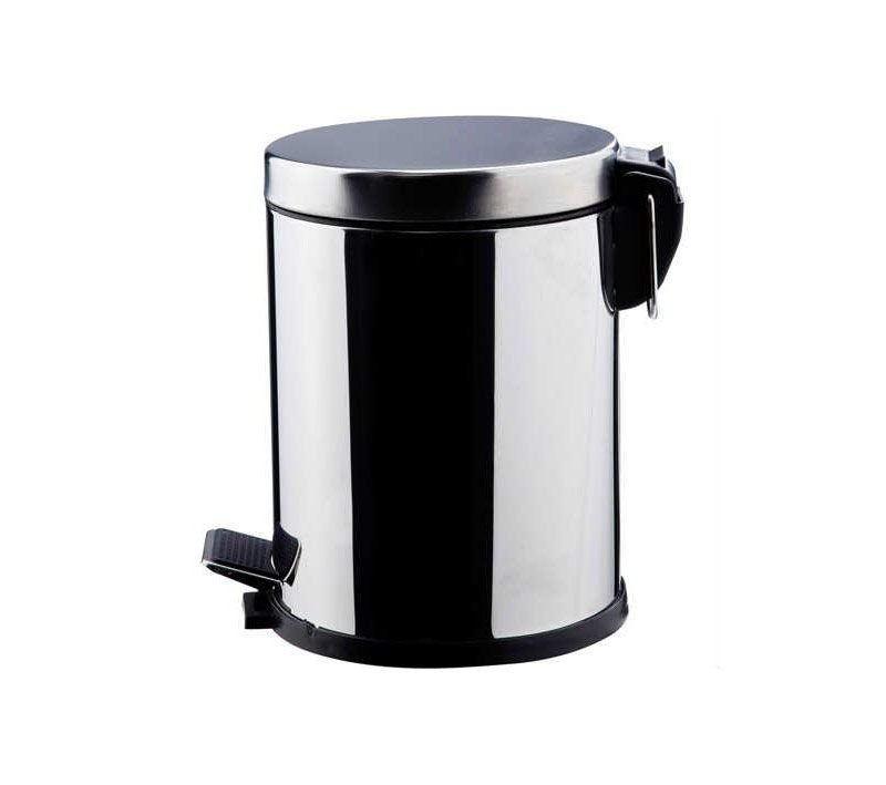 3 Lt Pedallı Çöp Kovası Paslanmaz ( 1 Adet )