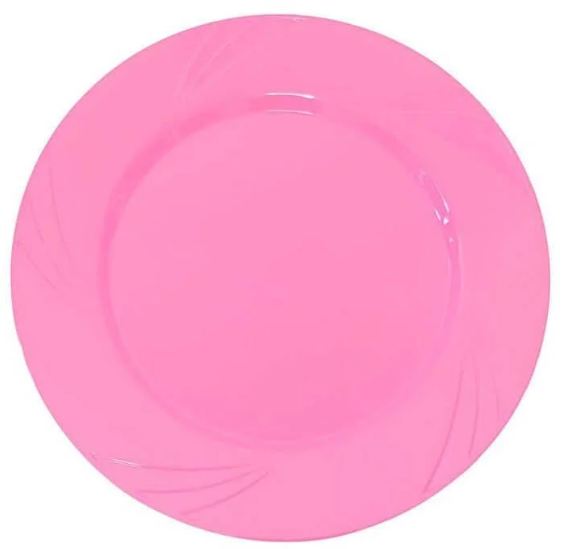 Parti Mika Tabak 23 cm ( 6 Adet ) Pembe