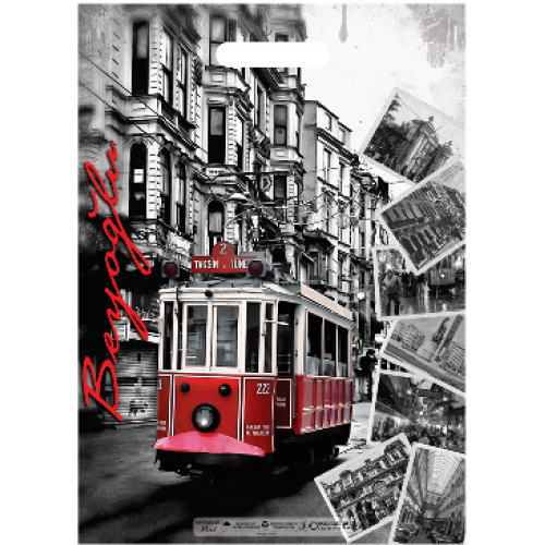 60x70 Çok Renkli Takviyeli Poşet 6 NO ( 50 Adet )