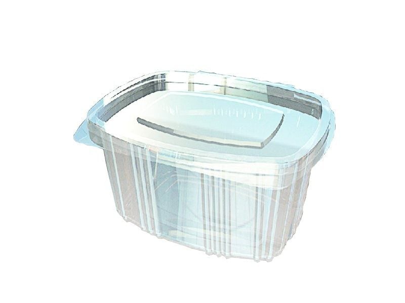 Oval Sızdırmaz Kap 1000 Gr Düz Kapak - V66 ( 400 Adet )