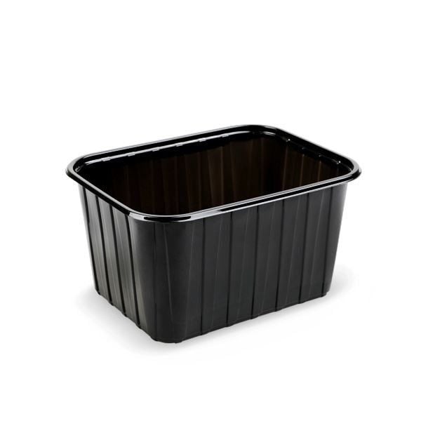 500 cc Kapaksız Şale Kabı - V74 SİYAH (1000 Adet)