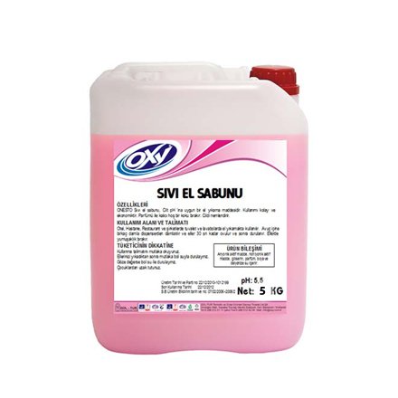 OXY Sıvı El Sabunu 5 Kg (4 Adet)