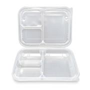 3 Bölmeli Kapaklı Kebap Kabı (75 Adet)