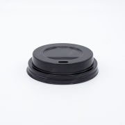 80 mm Karton Bardak Kapağı Siyah (1000'li)