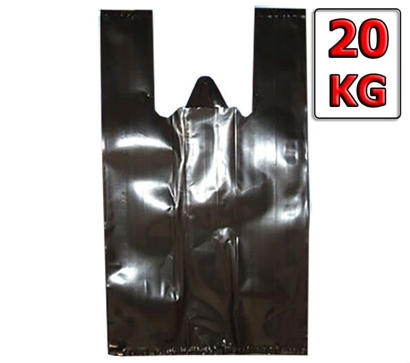 Hışır Atlet Poşet Siyah Jumbo Boy 45x85Cm (20 Kg)