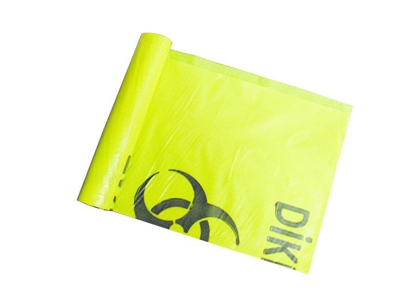 Tehlikeli Atık Poşeti Rulo 75x90 Battal Boy ( 10 Adet )