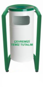 Bahçe Tipi Boyalı Çöp Kovası ( 1 Adet )