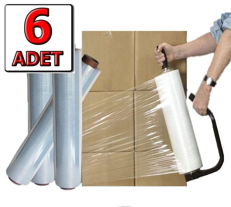 Palet Streç 17 Mic 2400 Gr 300 Mt.  ( 6 Adet )